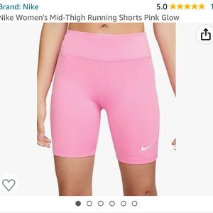 Nike pink women’s bike shorts. Size small.